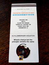 Vintage Matchbook: Schlumberger Engineering, Houston, TX