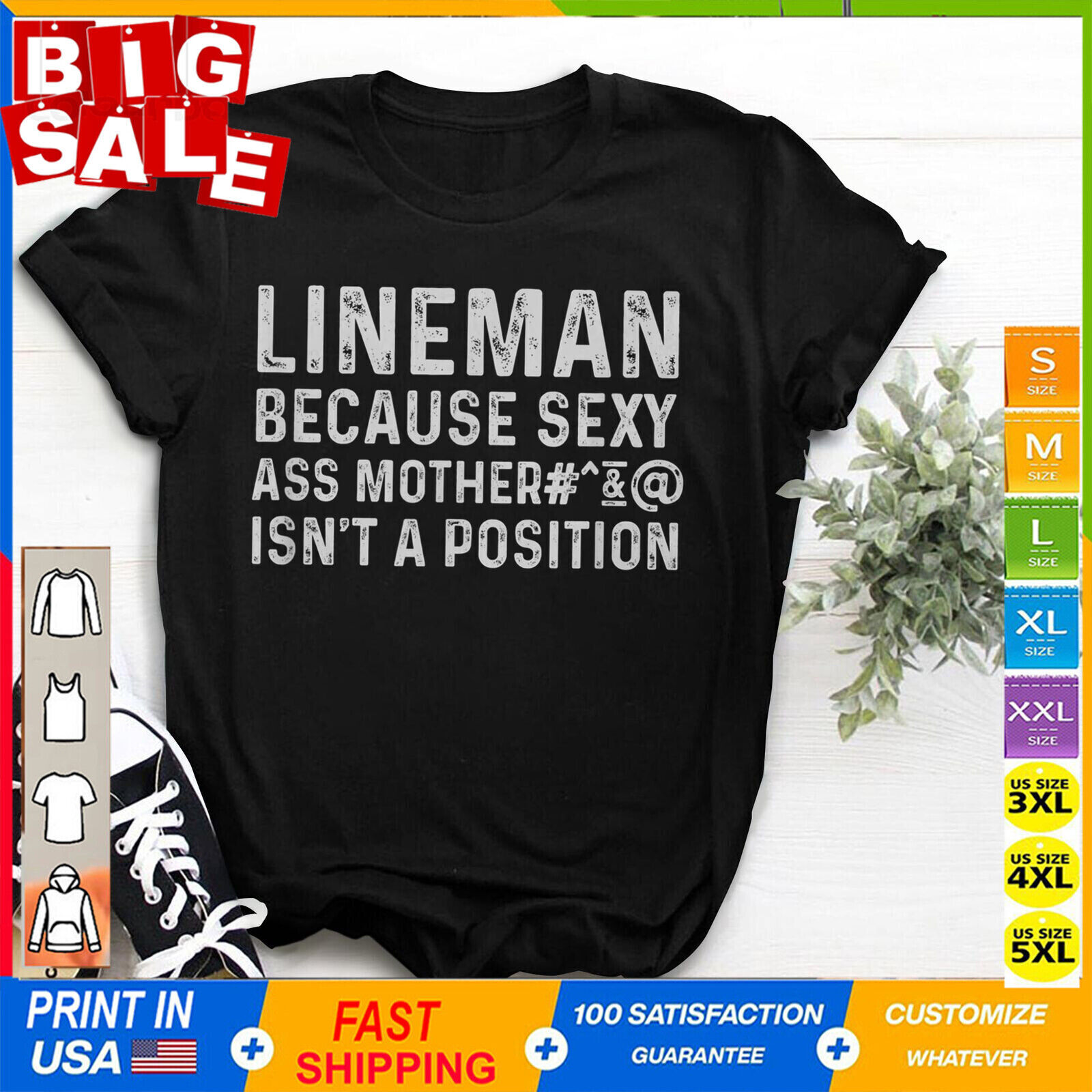 Mens Funny Football Lineman Shirts Offensive Lineman T-Shirt