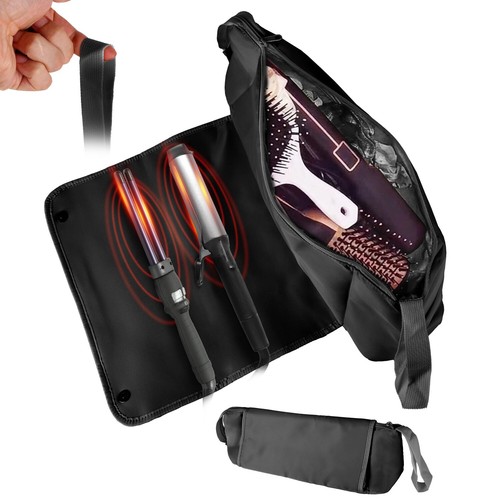 2 in 1 Hair Tools Travel Bag & Heat-resistant Mat for Curling Iron Straightener - Picture 25 of 26