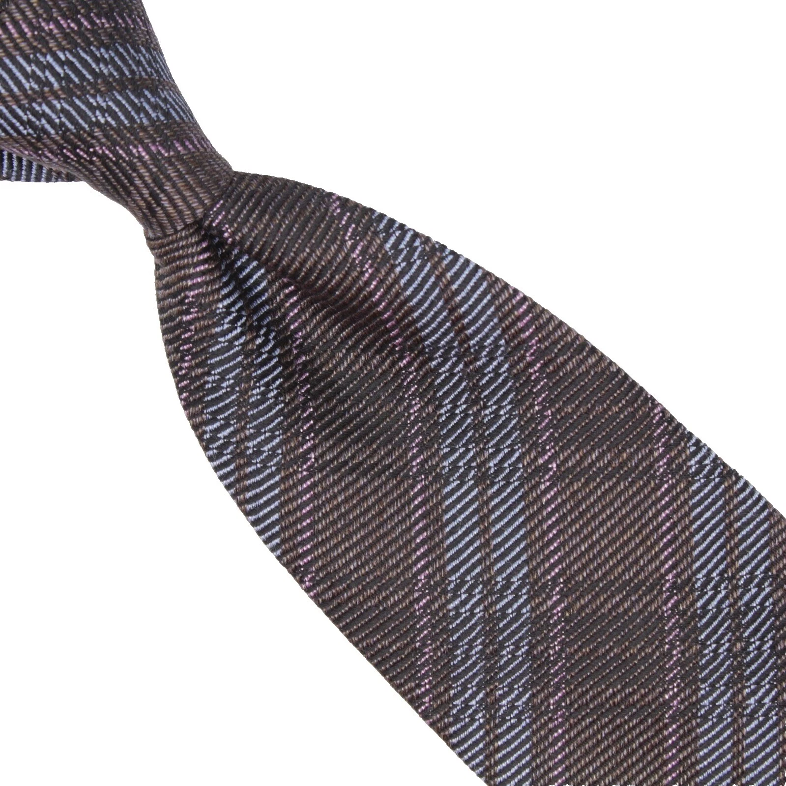 Mezcla de lana cuadriculados lazos Marrón para Hombres