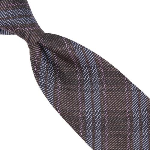 NO CUSTOMS TAX) LARDINI brown glen check wool sportscoat jacket 38