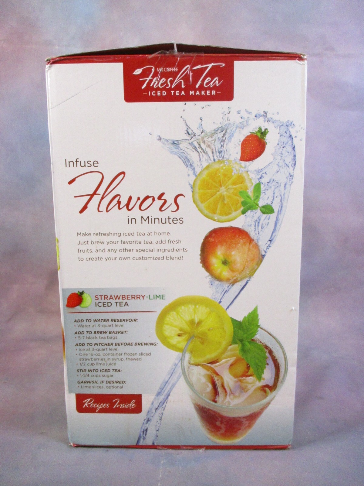 Mr Coffee 3Quart Iced Tea Maker & Pitcher Red TM75RS RARE BRAND NEW