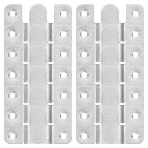 6 Pairs Stainless Steel Heavy Duty Hook Mirror Wall Mount Clips Hanging Hooks