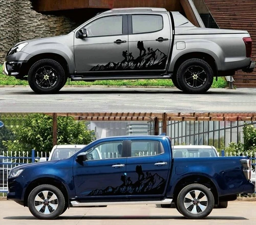Graphics Mountain Climber Car Sticker For Isuzu D-Max Off Road Side Door Decals - Bild 6 von 9