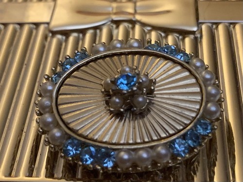 vintage blue and Gold pin - Picture 6 of 8