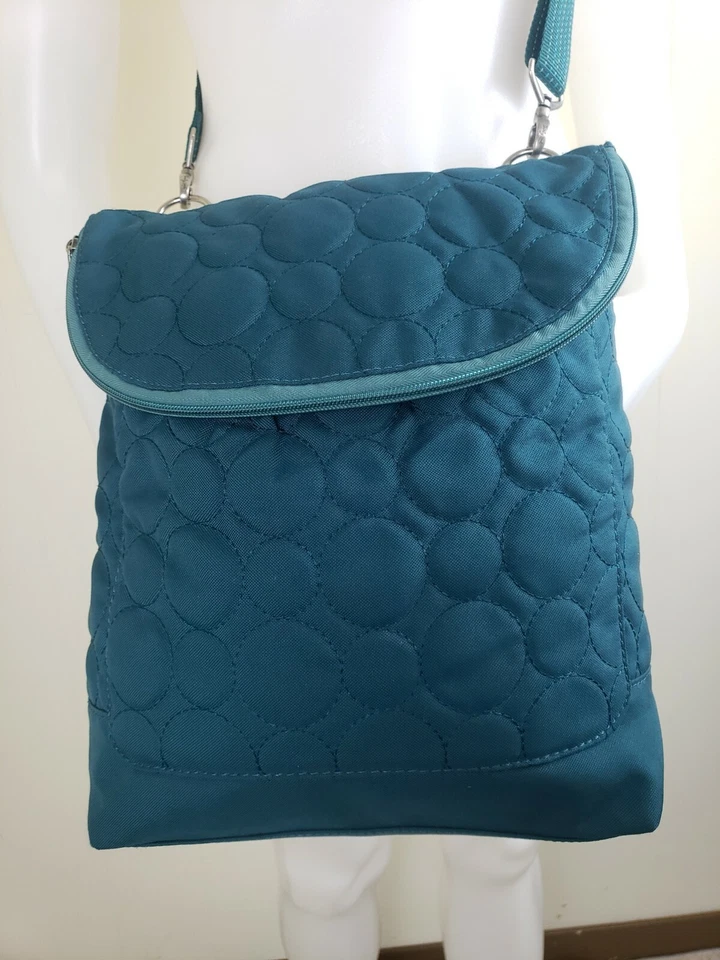 Bolso Bandolera Convertible Thirty One Verde Azulado Vary You Mochila + Cartera Metro Retro Foto 3 de 4