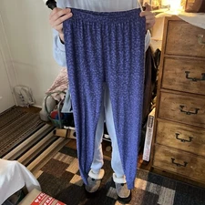 REI Women's Purple Leaf Pull On Lightweight Base Layer Long Johns Size S