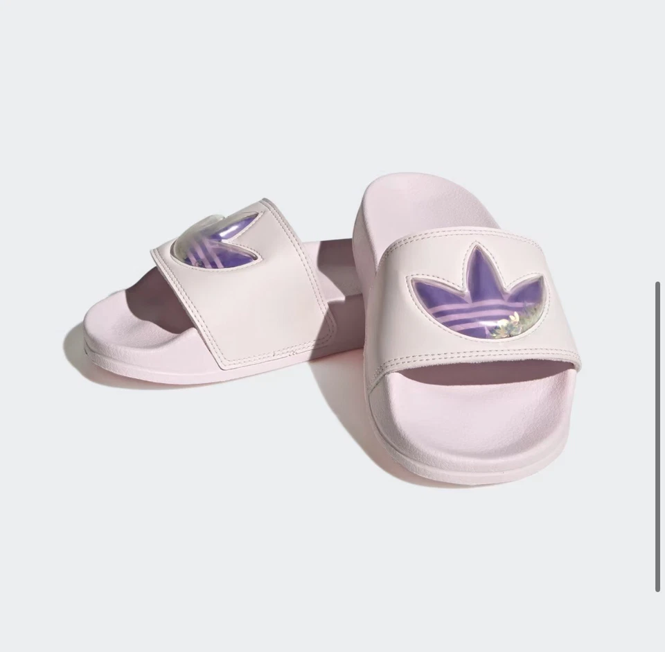 Adidas Originales Adilette Lite Slides Casi Rosa Trébol Flotante (HQ6595) Foto 2 de 4