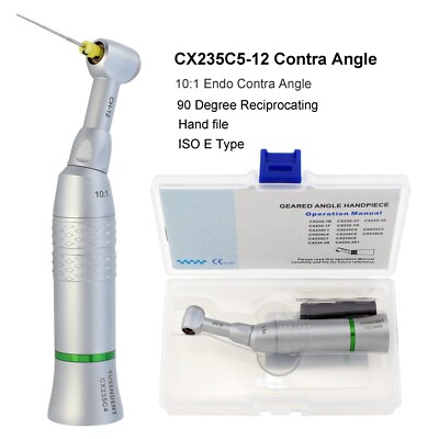 SANDENT 10:1 Low Speed Dental Handpiece - Reciprocating Contra Angle, NSK Style, USA Stock