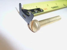 5/16-18 x 2" Brass Slotted Fillister Head Machine Screw VINTAGE US Made Qty 15