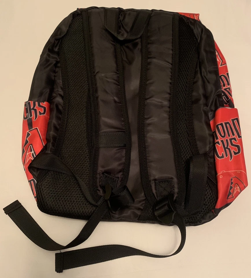 Arizona Diamondbacks Backpack Bookbag Baseball Men Women Boys Red/Black New - Image 2 of 4