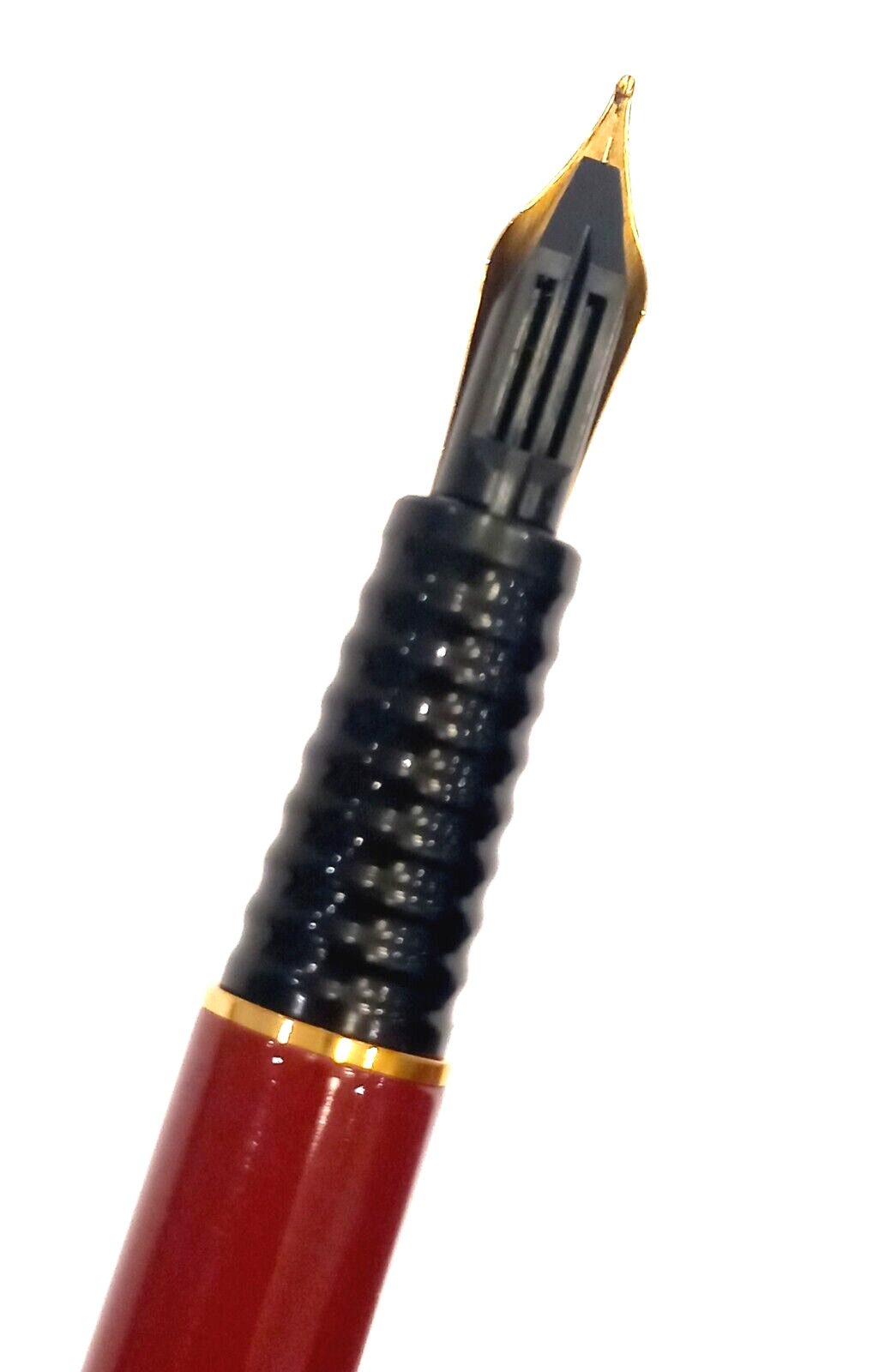 Inoxcrom — Fountain pen + Ballpoint set burgundy gold electroplated cased (BFP261) — Medium (M) nib — fountain pen for s — photo 5