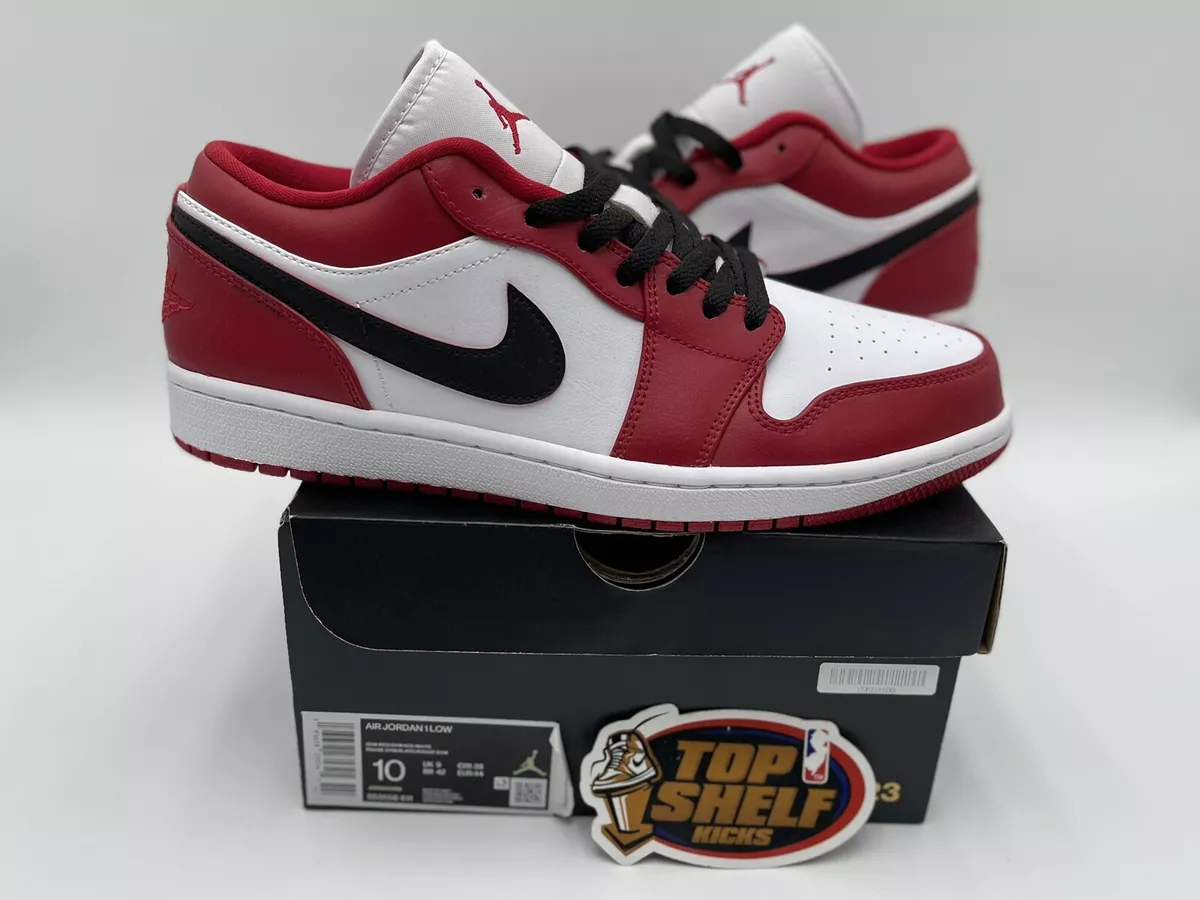 Brand New Nike Air Jordan Retro 1 Low Gym Red 2020 Chicago Custom Size 10