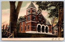 Postcard ME High School Hallowell Maine AX14