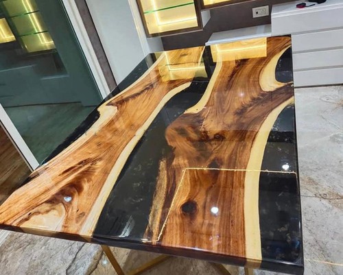 Custom Order Epoxy Resin Dining Coffee Table Top Ocean Design kithcen Decor - Picture 2 of 5