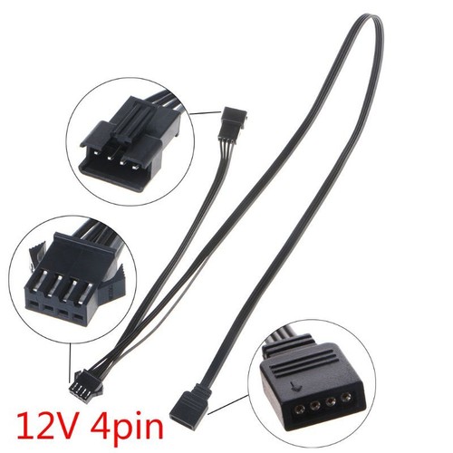 12V 4Pin PC for Fan LED Strip Extension Cord Line Wire for Giga RGB Motherb - Picture 2 of 8