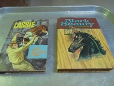 Vintage two Whitman books Black Beauty, Lassie The Wild Mountain Trail