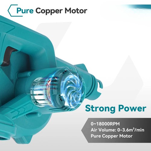 Electric Air Blower Dust Cleaner 2 In 1 Cordless Handheld Garden Leaf Cleaning - Picture 4 of 7