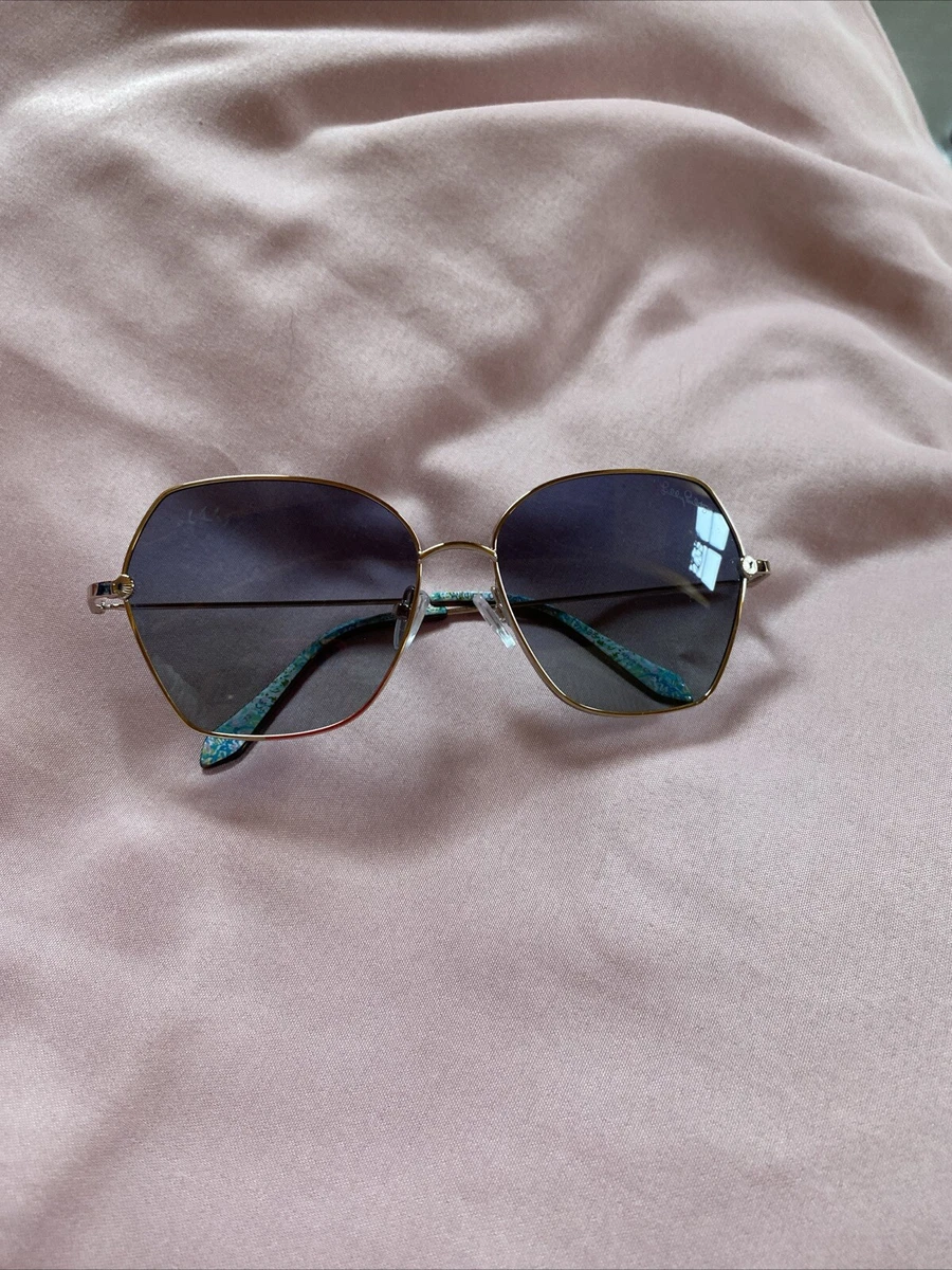 Lilly Pulitzer Gold Sunglasses for Women for sale | eBay display picture 1