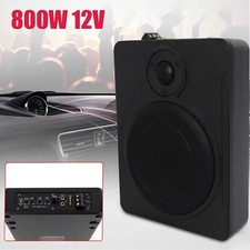 12V 8" Car Subwoofer 800W Active Underseat Bass Box Audio Sub Speaker Amplifier