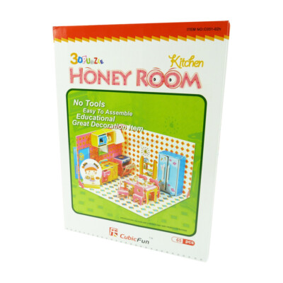 CubicFun 3D Puzzle Honey Room Kitchen - FACTORY SEALED- 1 Lot of 2 