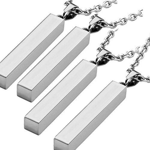 4 x stainless steel necklace blank | Laser Engraving steel blanks Supplies - Picture 4 of 4