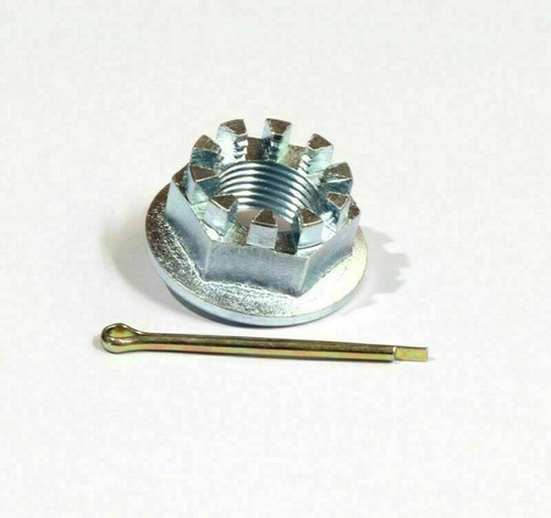 NEW SET OF 2REAR AXLE CASTLE NUTS&PINS FITS HONDA TRX250EX SPORTRAX 250 2001-08. - Picture 2 of 3