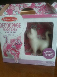 melissa and doug decoupage kitten