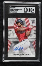 2023 Topps Series 1 Baseball Stars Oscar Gonzalez #BSA-OG SGC 10 GEM Auto 12l4