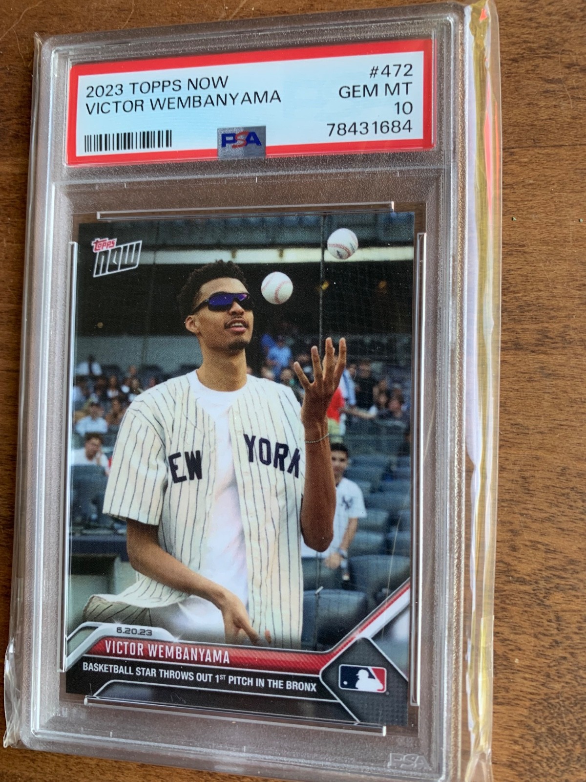 2023 Topps Now - Victor Wembanyama #472 PSA 10 (RC) view 2