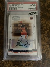 2005 Donruss Throwback Threads Nolan Ryan Signature Marks Auto /10 #291 ZZ5892