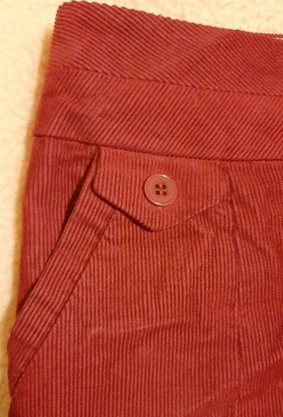 Women Jigsaw Skirt Burgundy Cotton 32 / XXS / 40