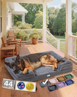 Orthopedic Dog Bed Couch Big Cat Sofa for Extra Large Sized Pets with Memory Foa