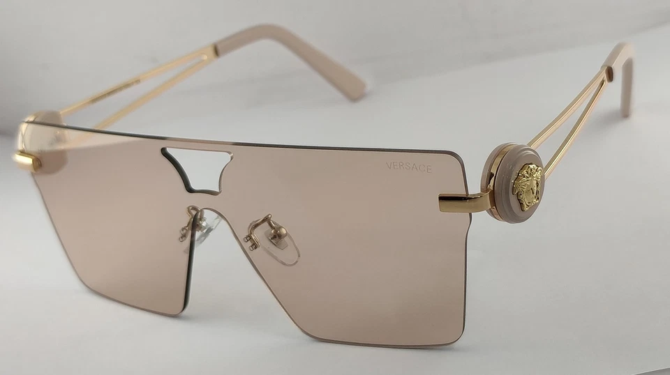Luxury Versace Sunglasses | Rose Gold Frame | 100% UV Protected Yellow Lenses - Image 3 of 4