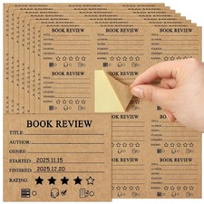 504 Sheets Back to School Book Review Sticker for Reader Book Lover Gift Self...