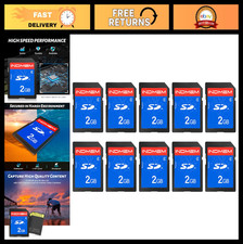 2GB SD Card - 10 Pack Class 4 Flash Memory Cards for Cameras Devices