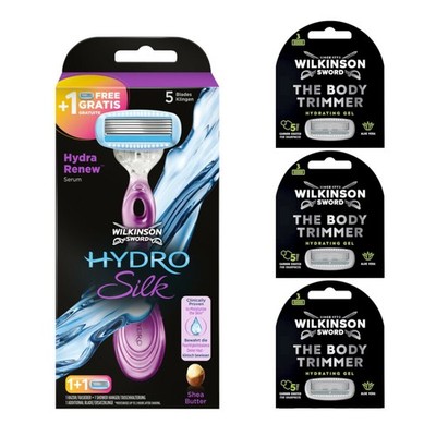 Wilkinson Sword Hydro Silk - Body - Complete Rasierklingen + Apparat -NEU-OVP -