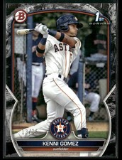 2023 Bowman Kenni Gomez #BP-40 1st Black Pattern /15 Houston Astros