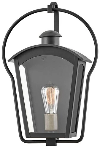 Hinkley Yale 17 3/4" High Black Outdoor Wall Light - Picture 2 of 6