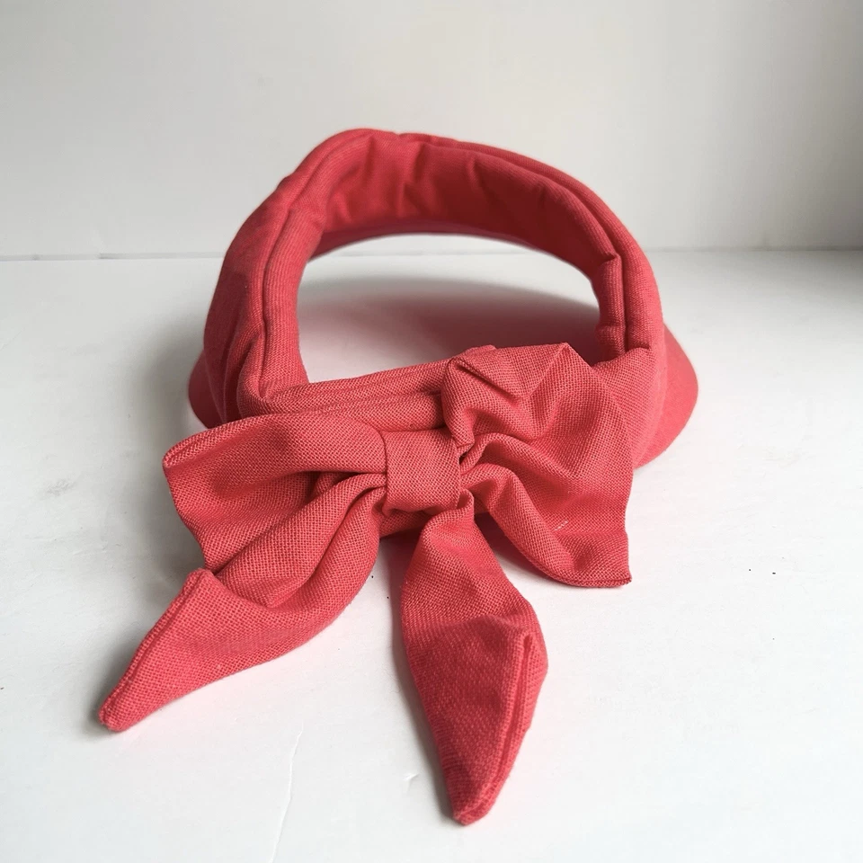 Scala Visera Ajustable Sombrero para el Sol 100% Algodón Lazo Rosa Cómodo Ropa de Resort Playa Foto 3 de 4