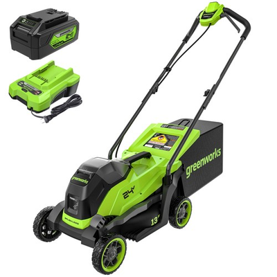 #ad #ad Greenworks 24V 13quot; Brushless Cordless Lawn Mower 4.0Ah Batt amp; Charger $400.98