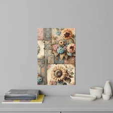 Vintage Floral Wall Decals, Home Decor, Bohemian Aesthetic, Removable [...]