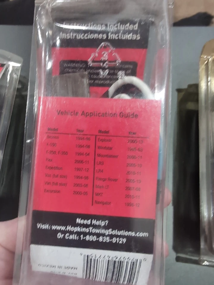 (3) Hopkins Towing Trailer Brake Control Ford Mercury Lincoln +Harness 47715 NIP - Image 4 of 4