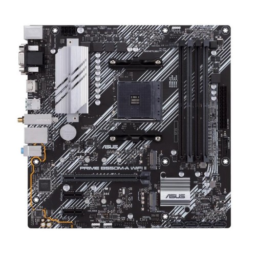 Mainboard, ASUS, AMD B550, SAM4, MicroATX, Arbeitsspeicher DDR4, Memory Slots 4, 2xPCI-Ex - Bild 2 von 3
