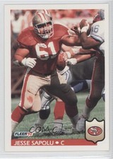 1992 Fleer Jesse Sapolu #384 0s5