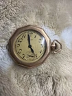 Vintage Elgin Pocket Watch Octagonal Art Deco Gold Filled Pendant Watch Runs
