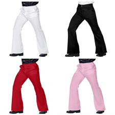 60s 70s Disco Pants for Men's Bell Bottom Pants Vintage Comfort Flared Trousers