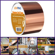 Copper Foil Tape 2inch X 33 FT with Conductive Adhesive for Guitar and EMI
