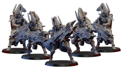 Space Elves Reapers (5 Modelle) | Grimdark Future | Ghamak