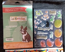 simon says stamp autumn pumpkin stamp set sss202219 lighly used